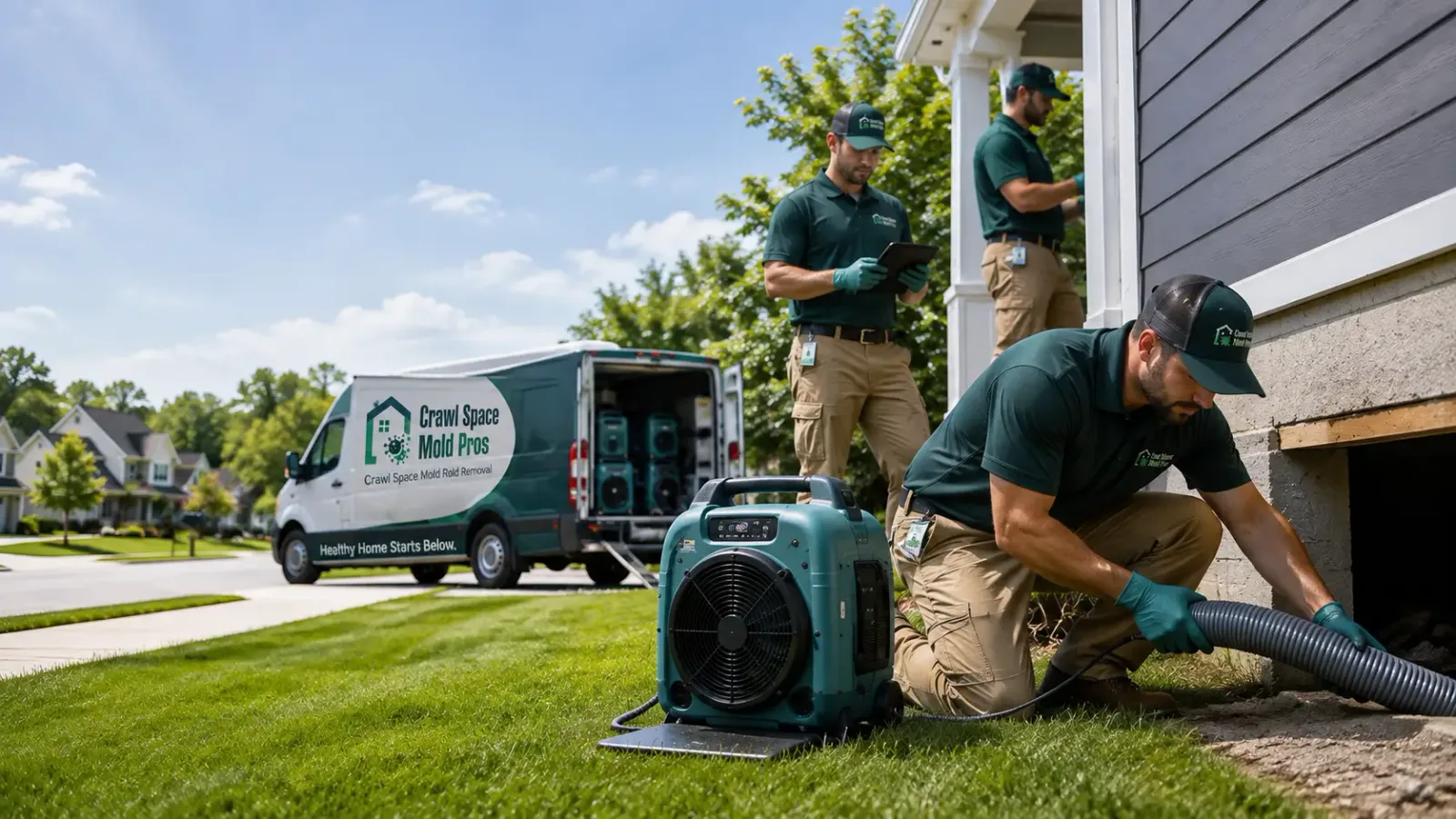 Crawl Space Mold Removal in Ashley, ND